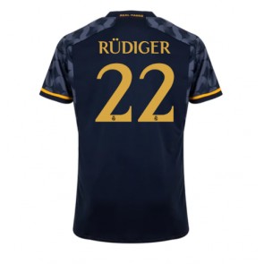 Lacne Muži Futbalové dres Real Madrid Antonio Rudiger #22 2023-24 Krátky Rukáv - Preč